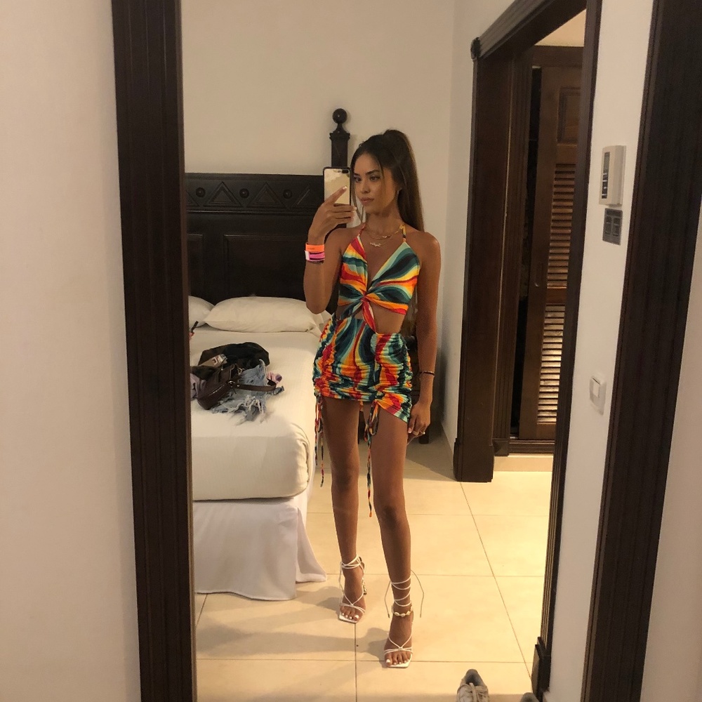 Colorful mini dress